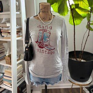 Vintage Y2K “Dang Vintage” Long Sleeve Graphic Tee